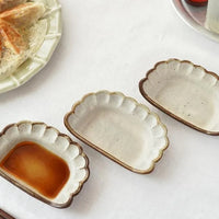 Mashiko Pottery Yoshizawa Dumpling Mini Plate