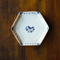 Shinko Nakanishi 中西申幸 Bird Hexagonal Plate SN08