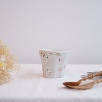 Hamasaka Naoko 浜坂尚子 Hand Painted Gold Deco Octagon Cup - HN09 #1
