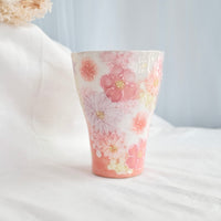 Seto Ware Flower Coke Cup