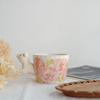 Sugar Poppo Straight Mug - Rose (Cat Handle) SP30