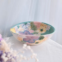 Seto Ware Flower Deep Plate