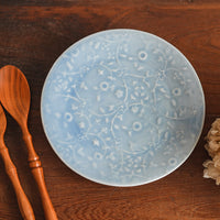 Maya Inamura 稲村真耶 Blue Floral Plate MI05