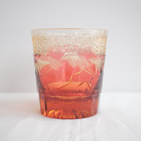 Harisho Yamada Glass - 山下白雨 Whiskey Crystal Glass- Red