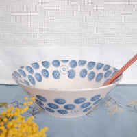 Minoware Ramen Bowl Flowers & Peanuts