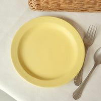 Mashiko Pottery Yoshizawa Yellow Round Plate
