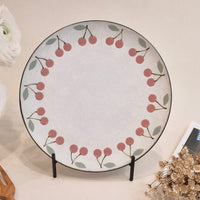 Kei Mitsumochi ミツ持啓 Large Plate - Red Cherry KM14