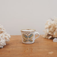 Tomoko Kubo コンガリ舍 White Butterfly Mug TK03