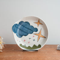 Hapun Pottery 拝志睦子 Large Deep Plate HP06