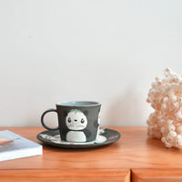 Akemi Nakamura 中村明美 Animal Mug with Saucer AN09