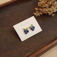 Michi Ito 伊藤三智- Earrings - Blueberry M30