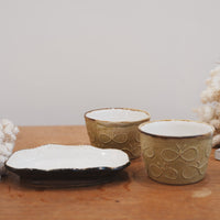 Tomoko Kubo コンガリ舍 Yellow Butterfly Free Cup TK11