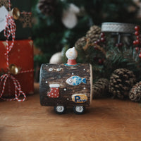 Akio Toyama 外山亜基雄 - Wood Grain Car Mug AT01