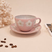 Kei Mitsumochi ミツ持啓 Flower Rim Pink Round Plate-Small  KM41