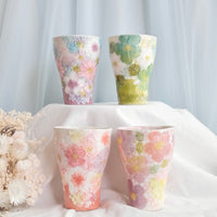 Seto Ware Flower Coke Cup