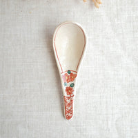 Seto Ware Flower Soup Spoon