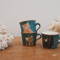 Tomoko Kubo コンガリ舍 Blue Bear Mug TK10