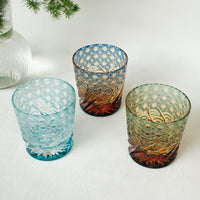 Harisho Yamada Glass - 漣-sazanami Whiskey Crystal Glass - Blue
