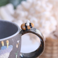 Akemi Nakamura 中村明美 Mug with Animal Deco Handle AN04