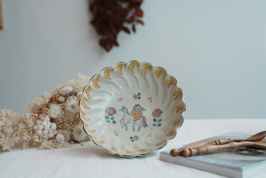 TATA Pottery Studio 田中大輝 & 田边桂- Slip Round Bowl TP15 #3