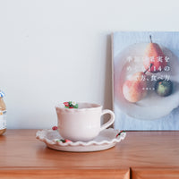 Aiko Miura 三浦愛子 Strawberry Mug with Saucer - Pink AM17