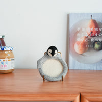 Aya and Yoshiko Wool Felt Small Animal Coaster - Penguin YS02