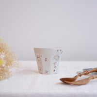 Hamasaka Naoko 浜坂尚子 Hand Painted Gold Deco Octagon Cup - HN09 #1