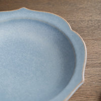 Norio Nakabayashi 中林範夫 Floral Shaped Deep Plate - Light Blue NN03