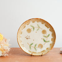 Minako Takizawa 滝沢三奈子 Medium Yellow Flower Plate MW02