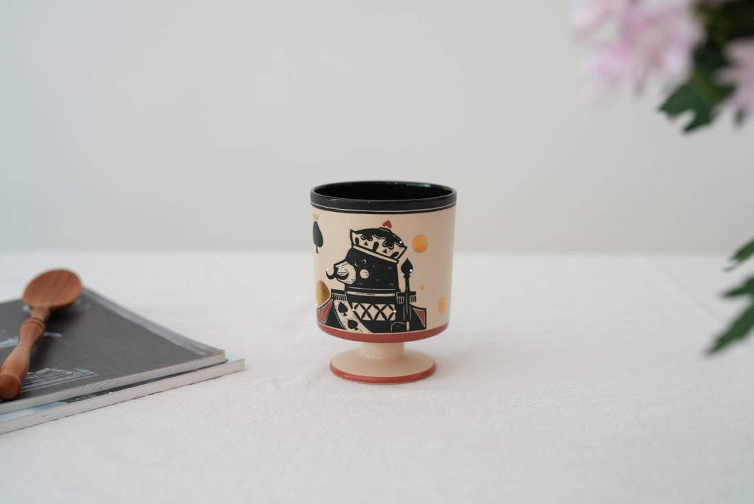 Shirogarasu Studio Poker Black Goblet