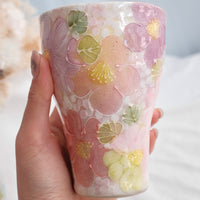 Seto Ware Flower Coke Cup