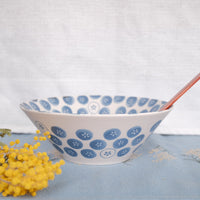 Minoware Ramen Bowl Flowers & Peanuts