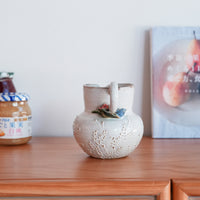 Satomi Motohashi 本橋里美 Bird and Flower Jug - Medium SM20