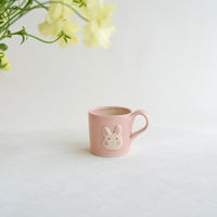 Fumiko Kondo 近藤布美子 - Pink Rabbit Small Mug FK25