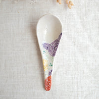 Seto Ware Flower Soup Spoon