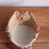 Hasami ware Friendly Cat Small Bowl