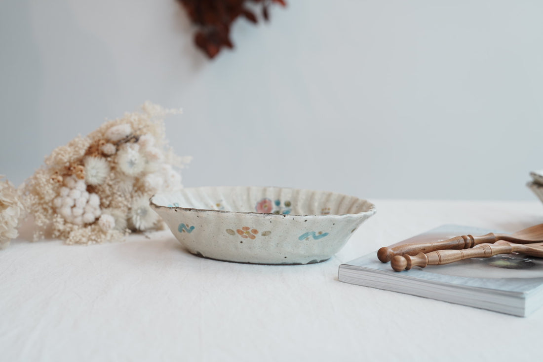 TATA Pottery Studio 田中大輝 & 田边桂- Slip Oval Bowl TP10 #3