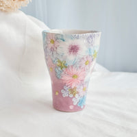 Seto Ware Flower Coke Cup