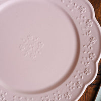 Atelier Gyuusha Large Floral Shape Round Plate