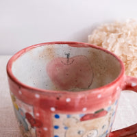 Asako Yamaguchi 山口麻子 Animal Grid Large Mug AI01