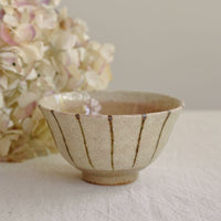 SAKUZAN Kairagi Jussou Stripe Large Rice Bowl