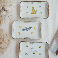 TATA Pottery Studio 田中大輝 & 田边桂- Porcelain Rectangle Plate TP11 #2