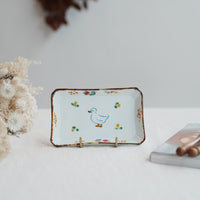 TATA Pottery Studio 田中大輝 & 田边桂- Porcelain Rectangle Plate TP11 #2