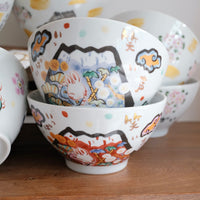 夕立窯 Fully Handmade Ramen Bowl - Mt. Fuji Blue