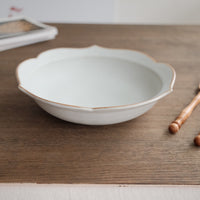 Norio Nakabayashi 中林範夫 Floral Shaped Deep Plate - Blue NN04