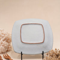 Kei Mitsumochi ミツ持啓 24cm Square Plate - Blue Flower KM20