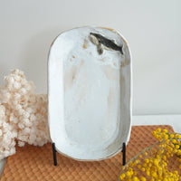 Tatsuo Horimizu 堀水達雄 Whale Oval Plate TH05