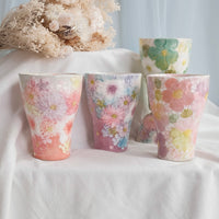 Seto Ware Flower Coke Cup