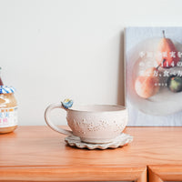 Satomi Motohashi 本橋里美 Bird and Flower Mug and Saucer SM18