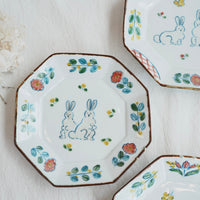 TATA Pottery Studio 田中大輝 & 田边桂- Porcelain Octagon Plate TP05 #2